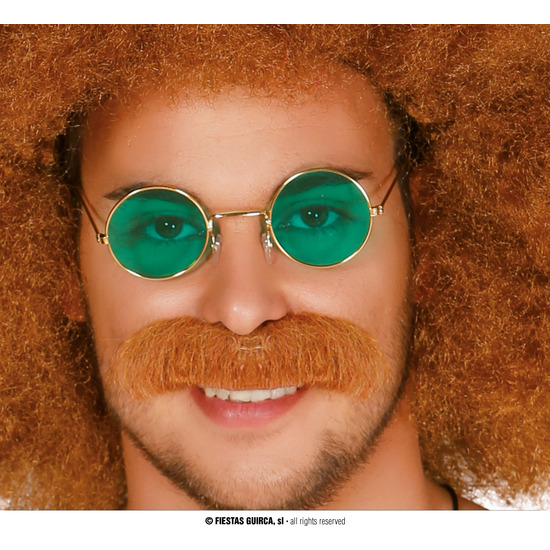 GAFAS HIPPIE VERDE, ADULTO image 0