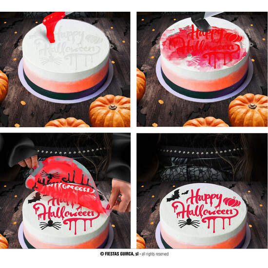 PLANTILLA DEC. PASTELES, "HAPPY HALLOWEEN", 25 CMS image 0
