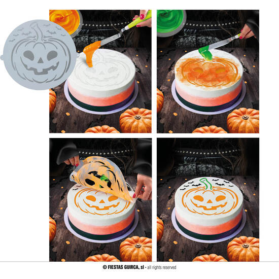 PLANTILLA DEC. PASTELES, CALABAZA, 25 CMS image 0