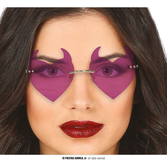 GAFAS DEMONIO LILA image 0