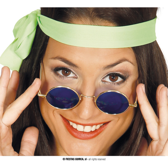 GAFAS HIPPIE AZUL, ADULTO image 0