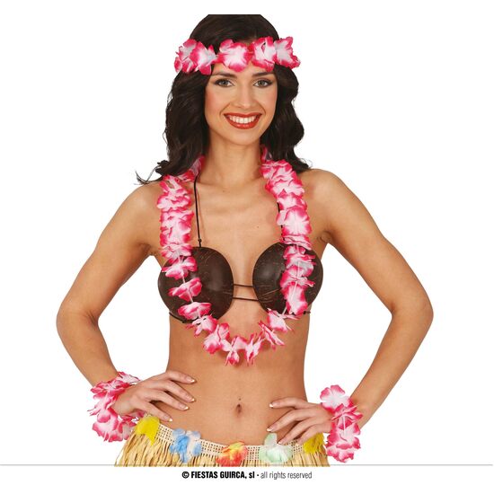 CONJUNTO HAWAI 4 PCS ROJO, ADULTA image 0
