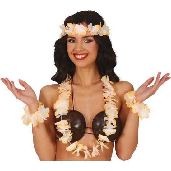 CONJUNTO HAWAI 4 PCS NARANJA, ADULTA image 0