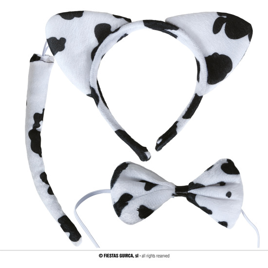 CONJUNTO DALMATA DIADEMA PAJARITA Y COLA, ADULTA image 0