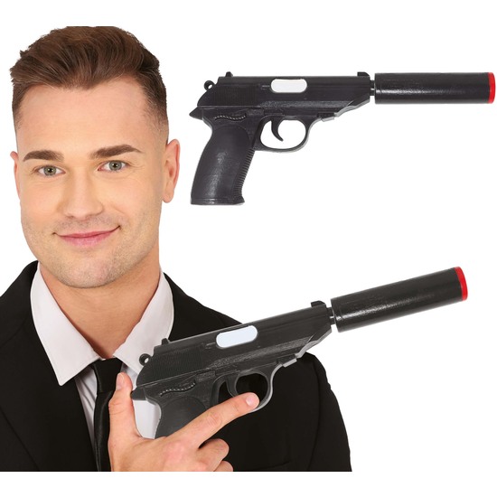 PISTOLA CON SILENCIADOR 25 CMS image 0