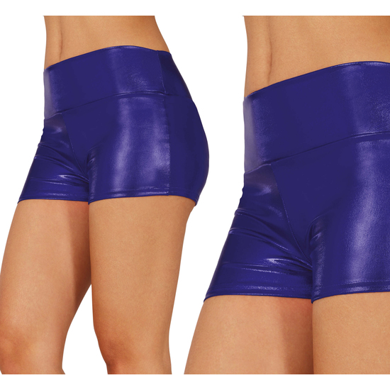 SHORTS METALICOS AZUL, ADULTA, 38 - 40 (M) image 0