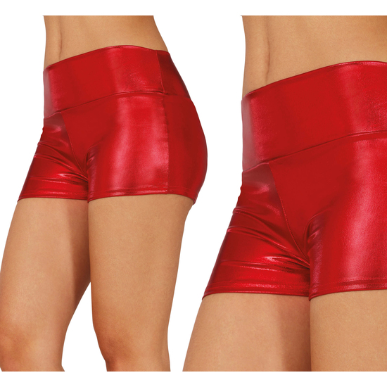 SHORTS METALICOS ROJOS, ADULTA, 38 - 40 (M) image 0