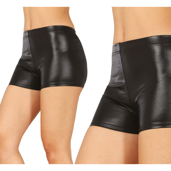 SHORTS METALICOS NEGROS, ADULTA, 38 - 40 (M) image 0