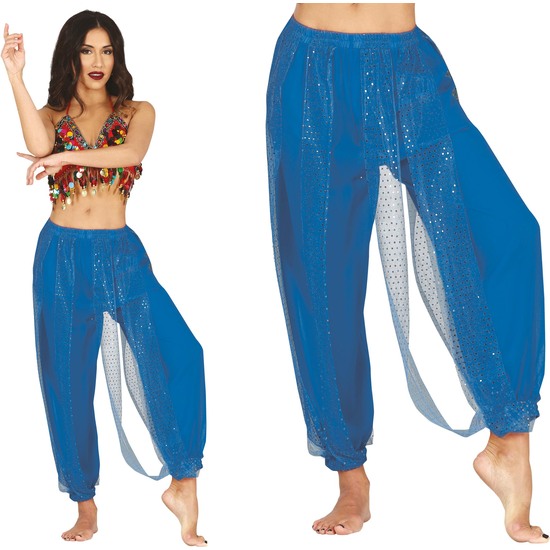 PANTALONES DANZA DEL VIENTRE AZUL, ADULTA, 42–44 L image 0