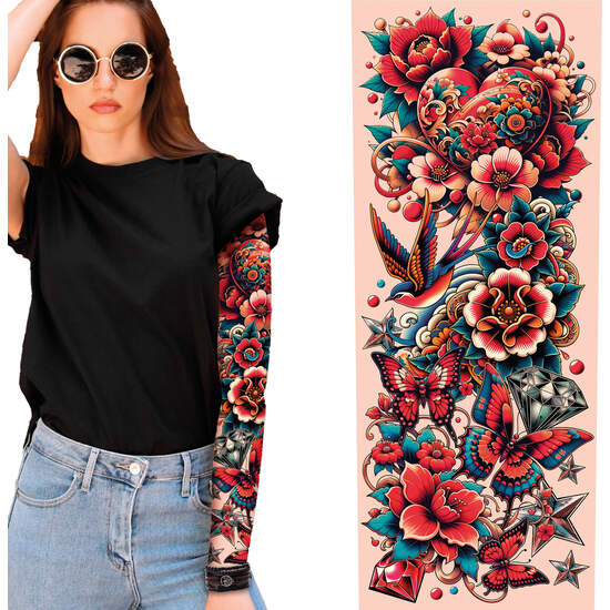 MANGA TATUAJE MULTICOLOR, ADULTO image 0