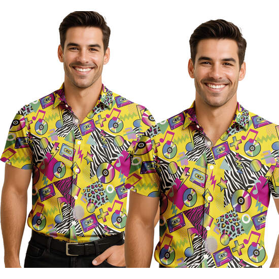 CAMISA 80S MULTICOLOR, ADULTO, 52 – 54 (L) image 0
