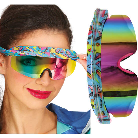 GAFAS 80S AZUL Y VERDE, ADULTO image 0