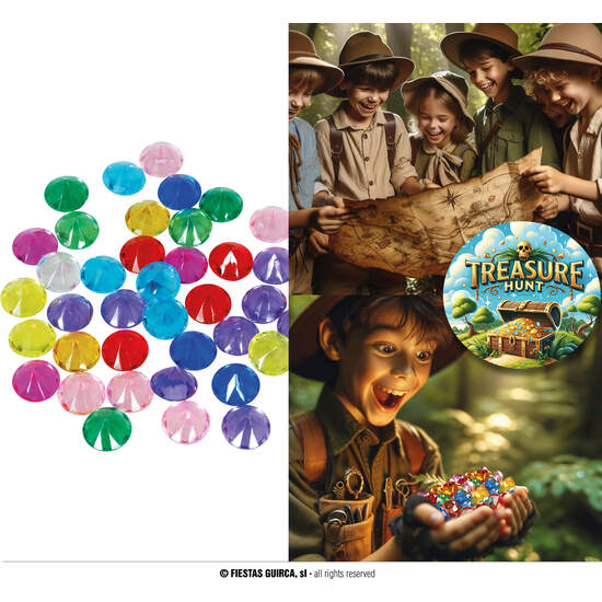 BOLSA 50 DIAMANTES MULTICOLOR 1.50 CMS image 0