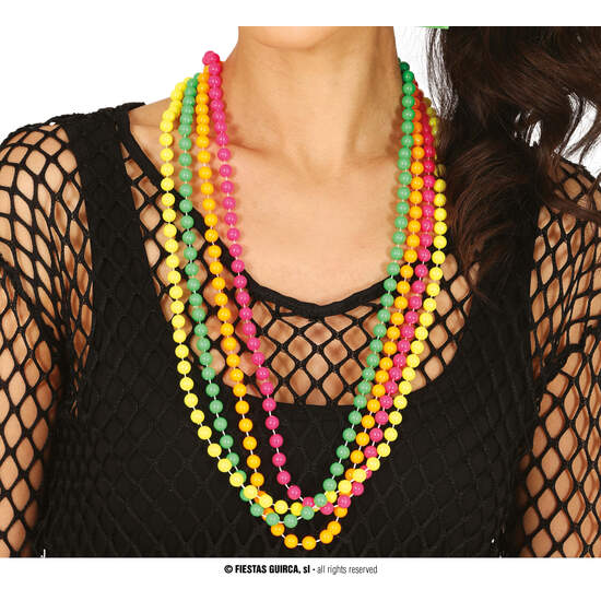 SET 4 COLLARES NEON, ADULTA image 0