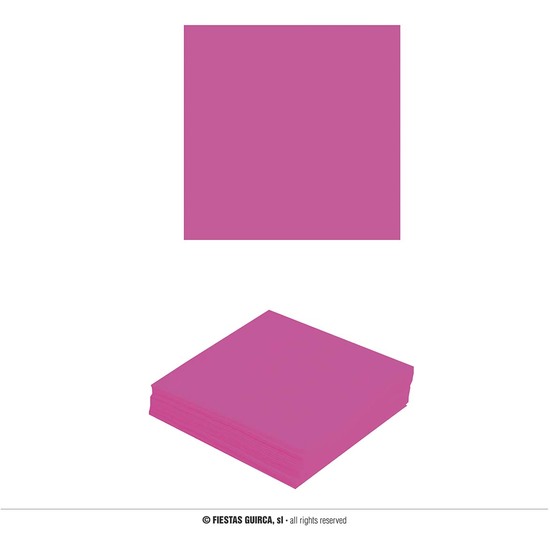 BOLSA 20 SERVILLETAS NEON FUCSIA 16X16 CMS image 0