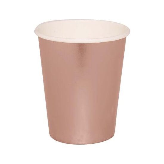 BOLSA 6 VASOS ORO/ROSA 240 ML 9 CMS image 0