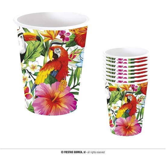 BOLSA 6 VASOS HAWAII 240 ML 9 CMS image 0