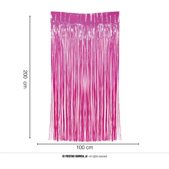 CORTINA NEON FUCSIA, 100 X 200 CMS image 0