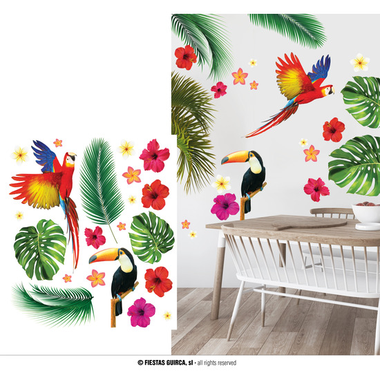 PEGATINAS PARED TROPICAL, 70X80 CMS. image 0