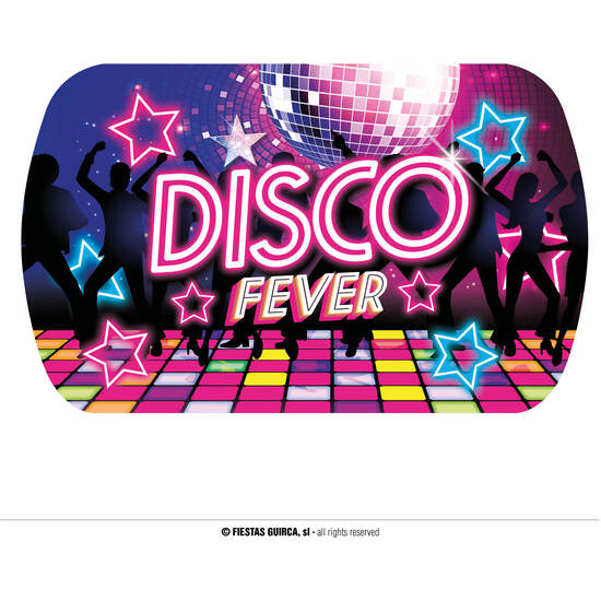 BANDEJA DISCO FEVER, 39X24 CMS, PLASTICO image 0