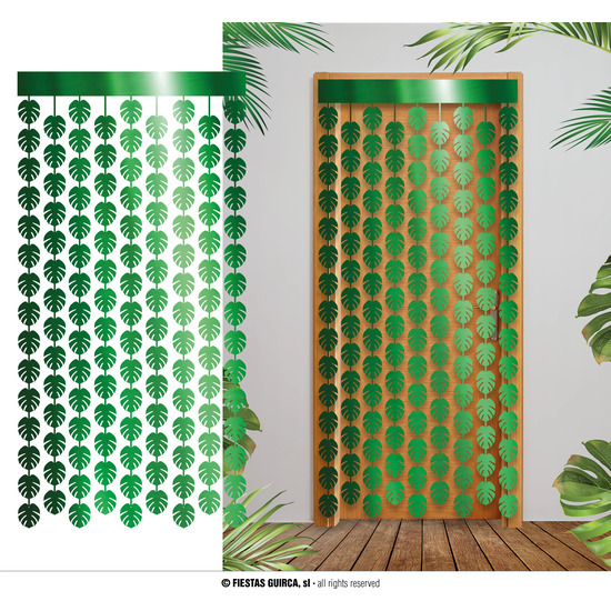 CORTINA TINSEL HOJA, 100X200 CMS. image 0