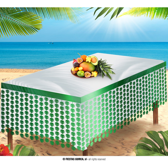 DECORACION MESA TINSEL HOJA, 400X70 CMS. image 0