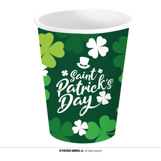 BOLSA 6 VASOS  ST. PATRICKS, 240 ML 9 CMS image 0