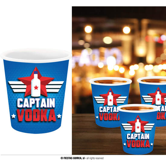 3 CHUPITOS CAPITAN VODKA 5X6 CM image 0