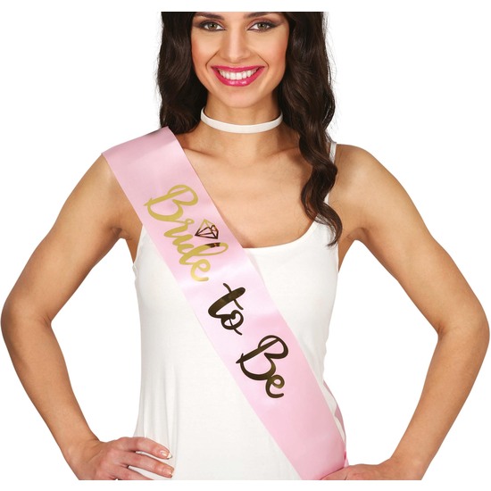 BANDA BRIDE TO BE ROSA, ADULTA image 0