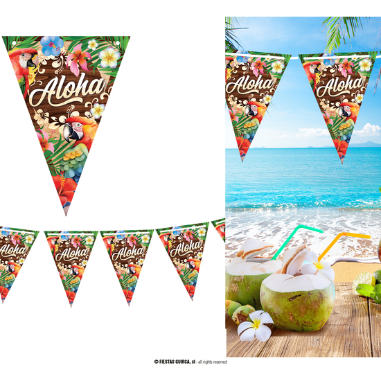 GALLARDETE VERANO 300 CMS 20X30 CMS PAPEL image 0