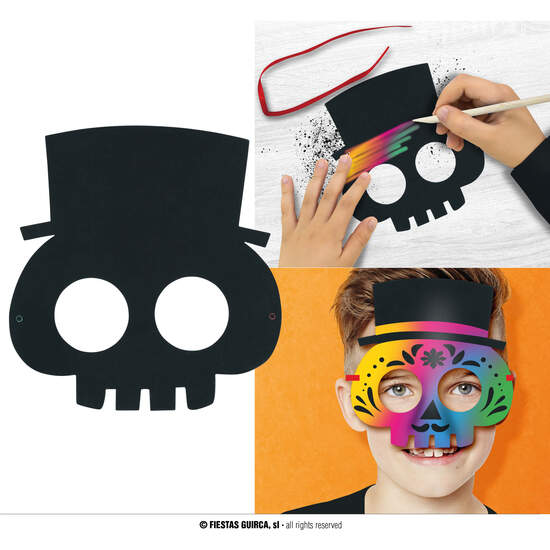 BOLSA 6 ANTIFACES PARA COLOREAR, 20 CMS image 0
