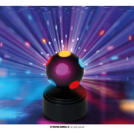 BOLA DISCOTECA LED 9X9X12 CMS PILAS image 0
