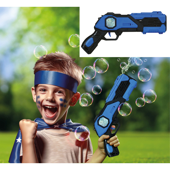 PISTOLA DE POMPAS A PILAS CON DEPOSITO 33 CMS image 0