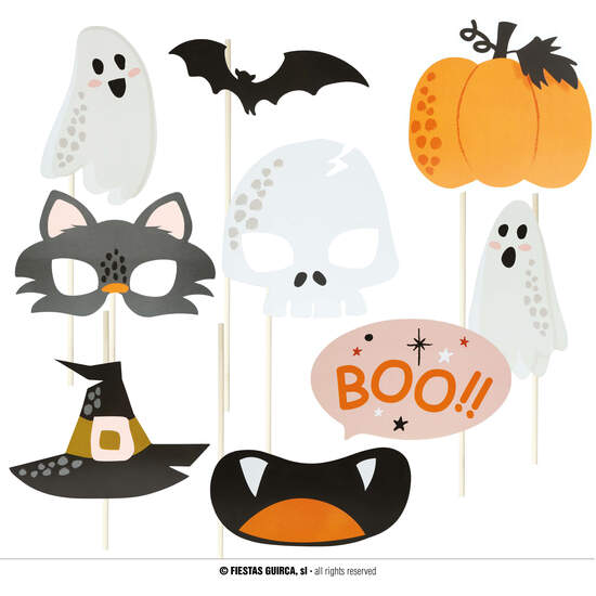 PHOTOCALL HALLOWEEN 10 PCS, 15 CMS image 0