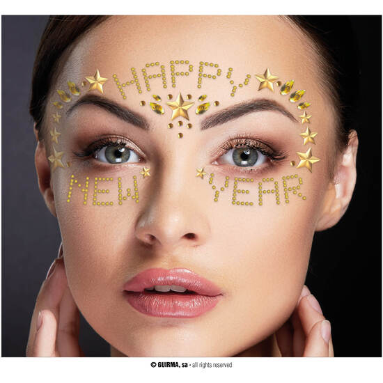 JOYAS FACIALES ADHESIVAS HAPPY NEW YEAR image 0