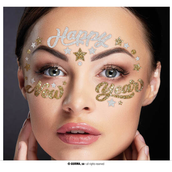 JOYAS FACIALES ADHESIVAS HAPPY NEW YEAR image 0