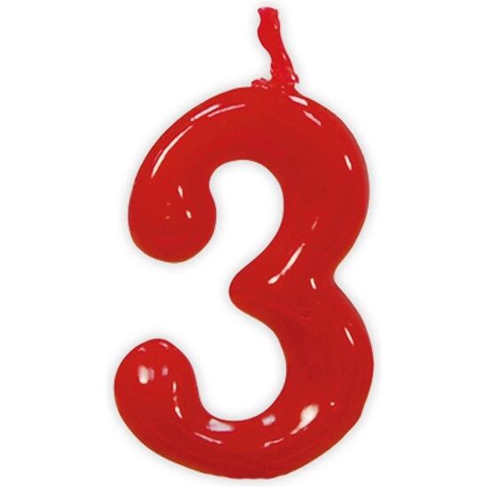 VELA ROJA Nº 3, 6 CMS image 0
