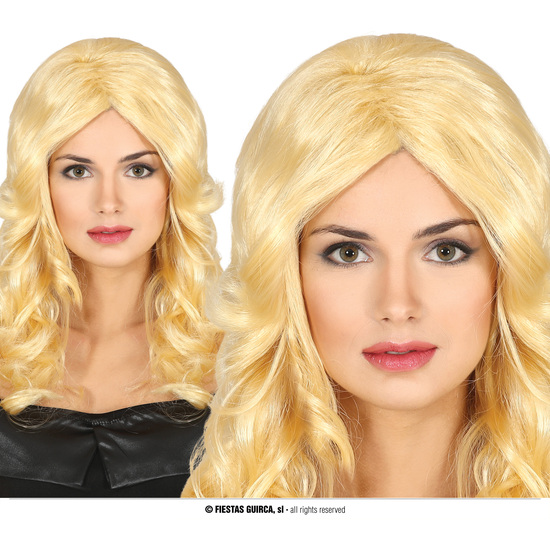 PELUCA MEDIA MELENA RUBIA EN CAJA image 0
