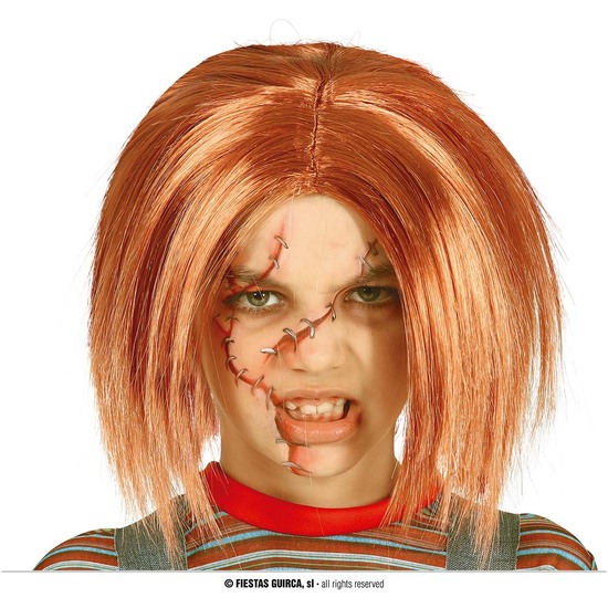 PELUCA MUÑECO ASESINO INFANTIL EN CAJA image 0