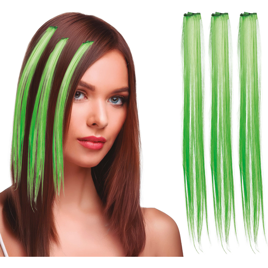 3 MECHONES DE 50 CMS VERDE image 0