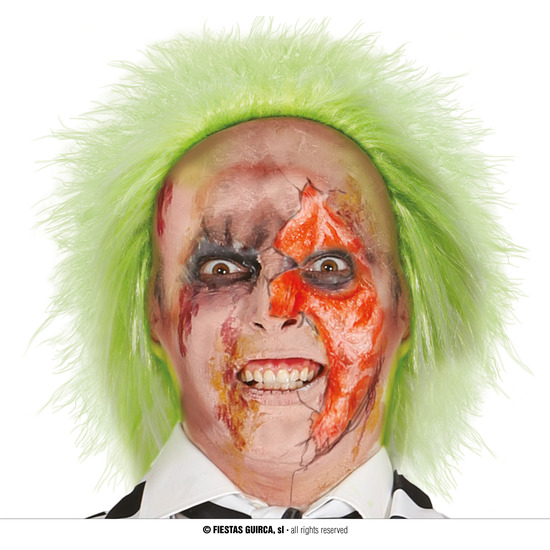 PELUCA VERDE CRAZY GHOST,  EN CAJA image 0