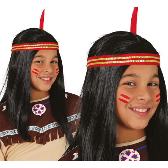 PELUCA MELENA INDIO  EN CAJA, INFANTIL image 0
