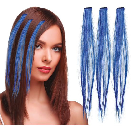 3 MECHONES DE 50 CMS AZUL image 0