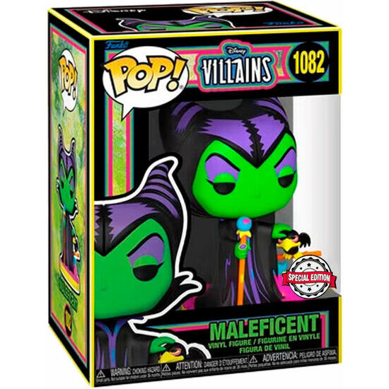 FIGURA POP DISNEY VILLAINS MALEFICENT BLACK LIGHT EXCLUSIVE image 0