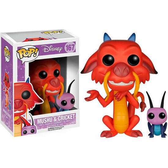 FIGURA POP DISNEY MULAN MUSHU & CRICKET image 0