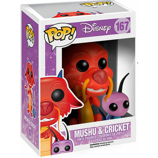FIGURA POP DISNEY MULAN MUSHU & CRICKET image 1