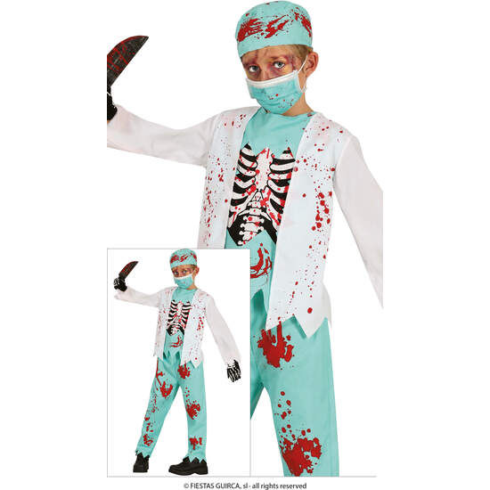SKELETON ZOMBIE MEDIC, INFANTIL, 5 – 6 AÑOS image 0