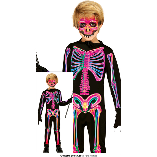 NEON SKELETON, INFANTIL, 10 – 12 AÑOS image 0