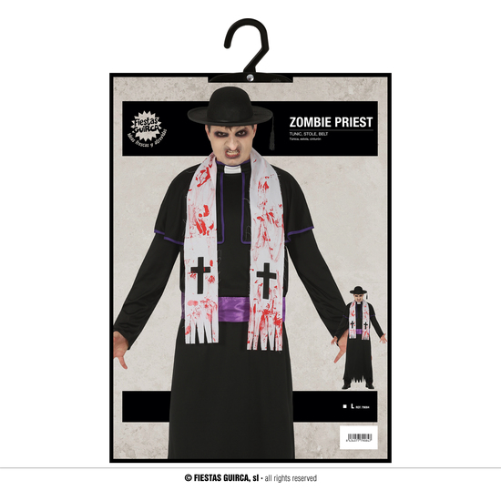 ZOMBIE PRIEST, ADULTO, 52 – 54 (L) image 4
