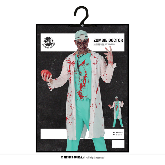 DOCTOR ZOMBIE, ADULTO, 48 – 50 (M) image 4